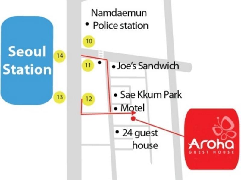 Aroha Guesthouse Seoul Station Εξωτερικό φωτογραφία